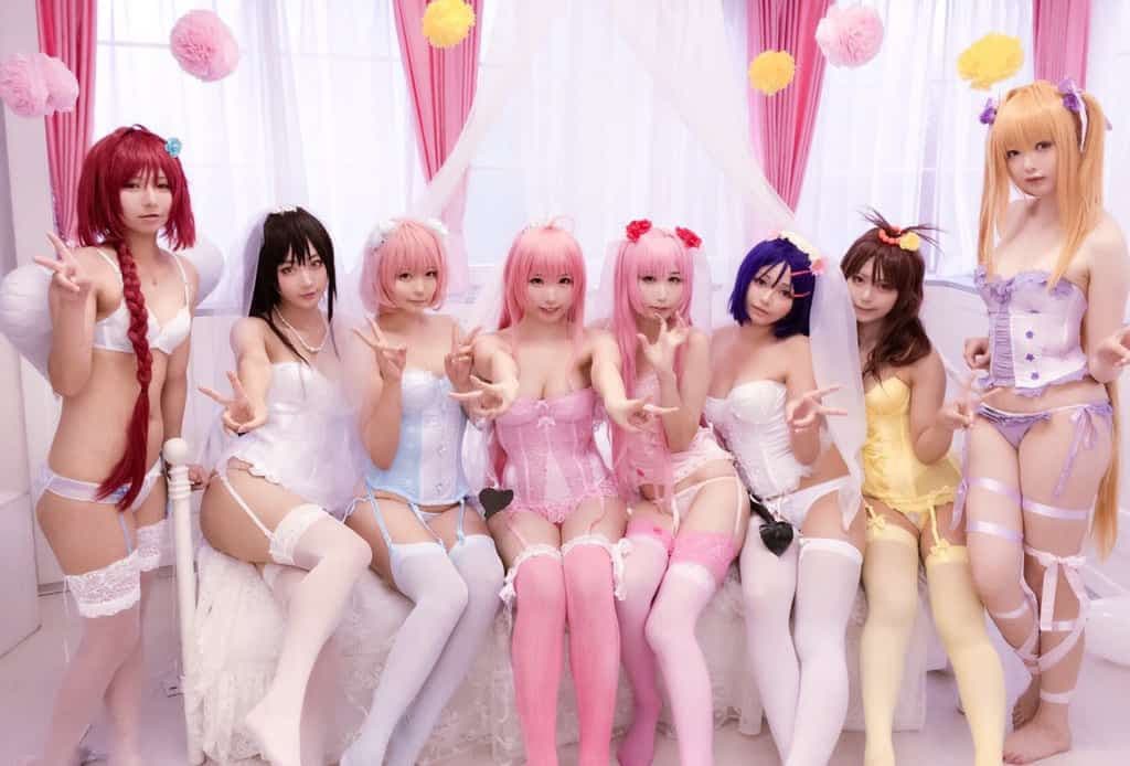 to love-ru cosplay mega erotic set main thumbnail