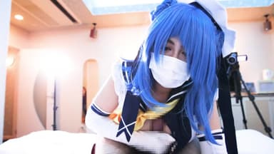 20-year-old F-cup beautiful big-breasted amateur layer, titty fuck in Kan○reura○ cosplay - part 1