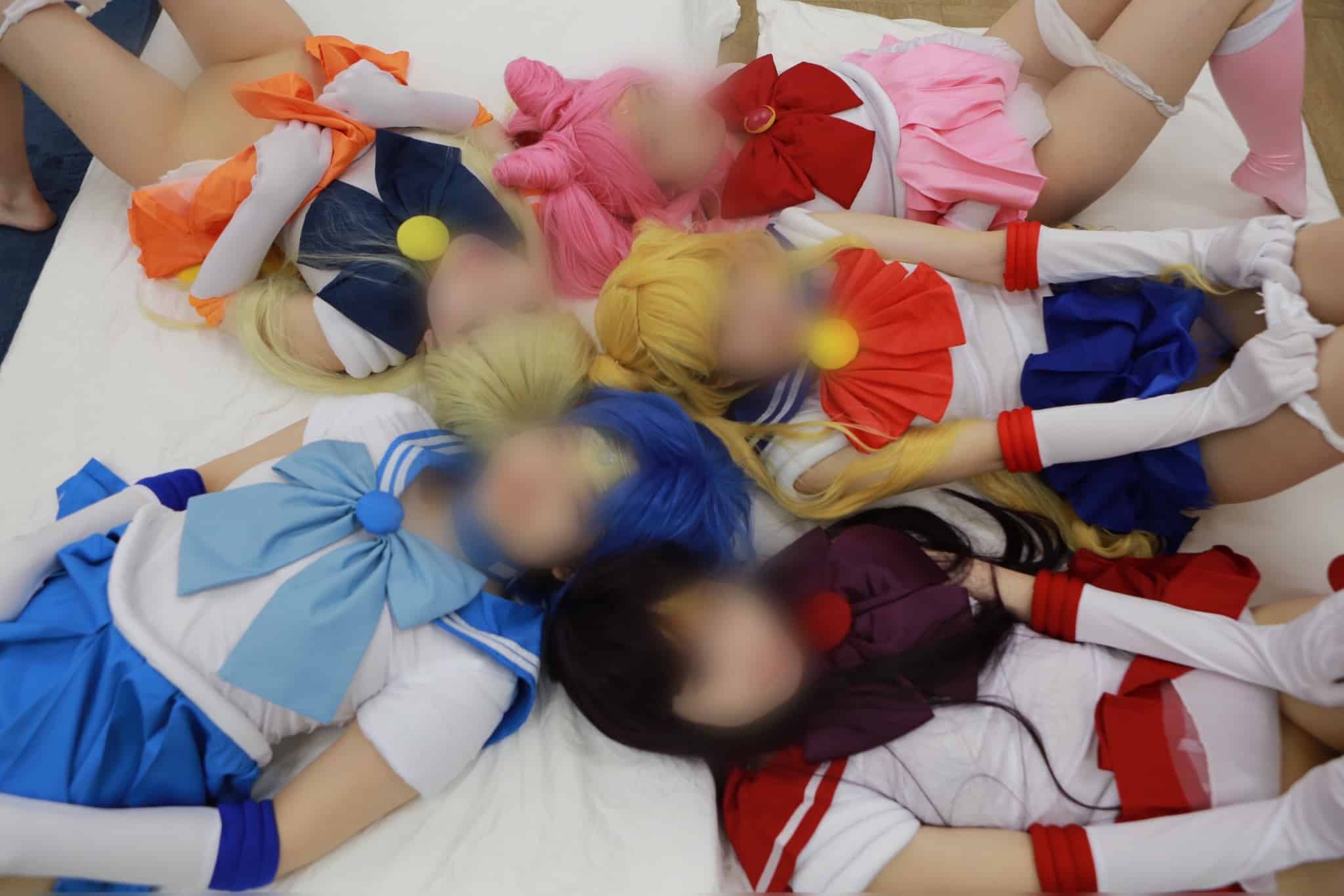 FC2-PPV-1848004 Exclusive【美少女戦士と大乱交】月に替わって6Pよ！夢のシチュで童貞くんのオチンポをお仕置き・複数フェラ・生ハメ・中出し・アニコスハーレム