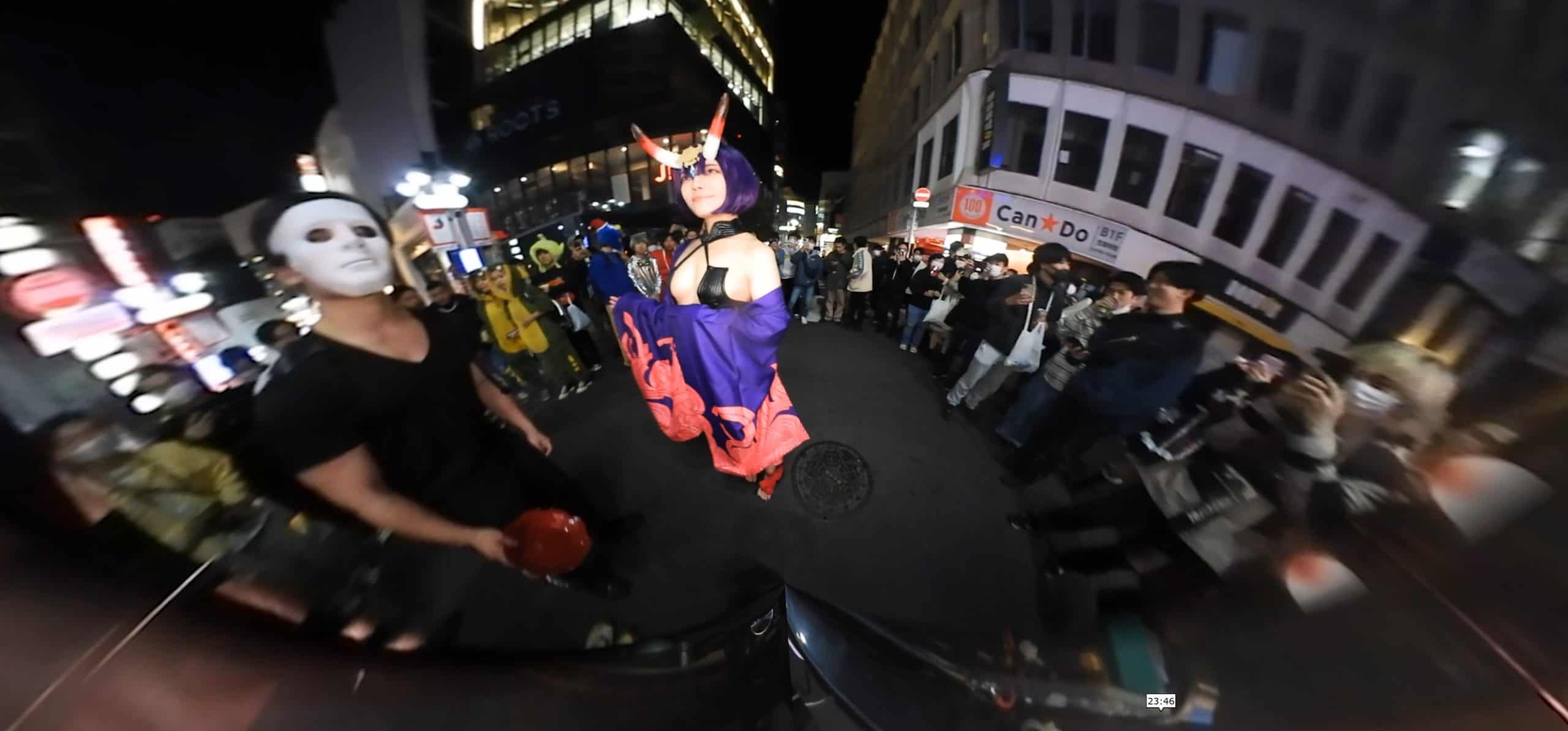 A classmate of the metropolitan commercial department, a beautiful woman with a mysterious mental spatula. Shibuya Halloween Cosplay Exposure!!